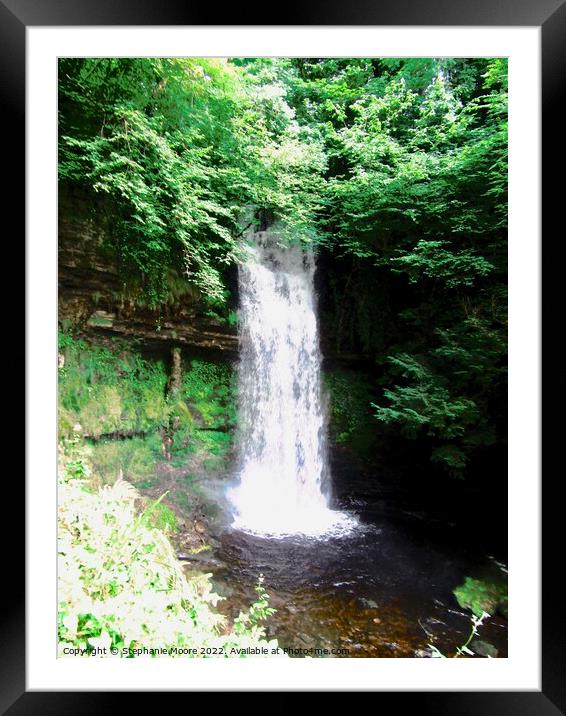 Glencar Waterfall Framed Mounted Print by Stephanie Moore