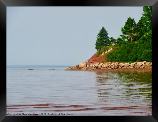 Peaceful cove Framed Print by Stephanie Moore