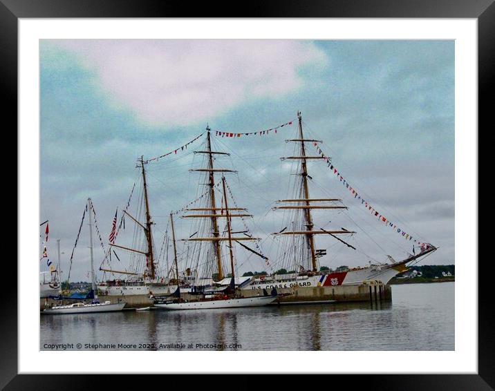 Tall ships Framed Mounted Print by Stephanie Moore