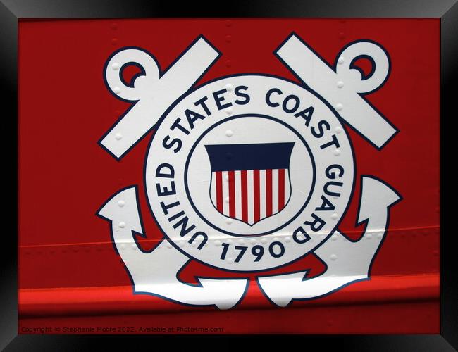 US Coast Guard insignia Framed Print by Stephanie Moore
