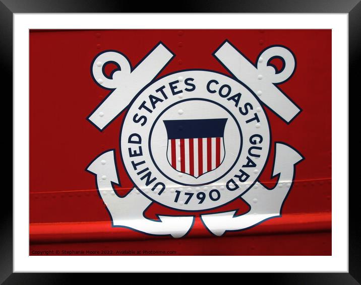US Coast Guard insignia Framed Mounted Print by Stephanie Moore