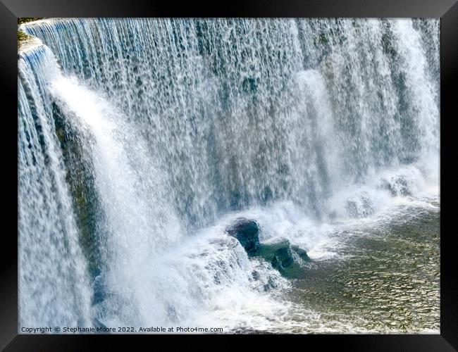 Curtain of water Framed Print by Stephanie Moore