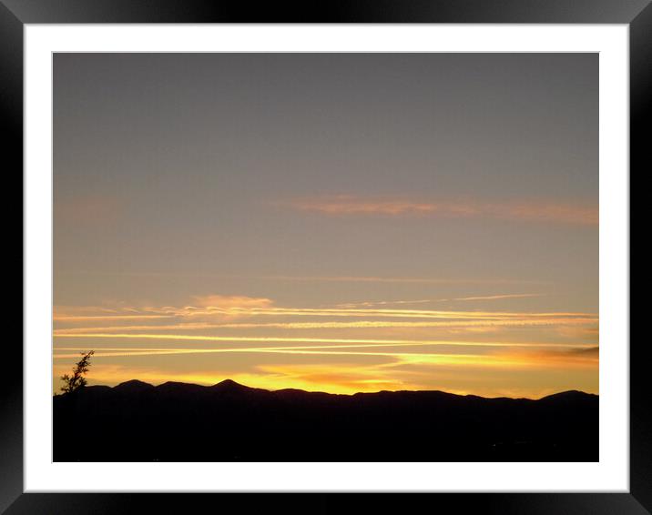 California sunset Framed Mounted Print by Stephanie Moore