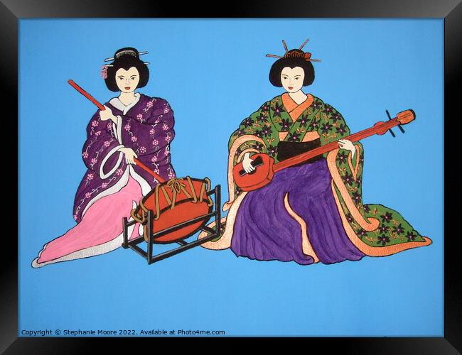 Japanese Serenade Framed Print by Stephanie Moore