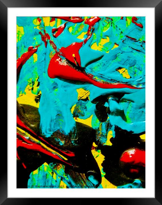 Abstract 297 Framed Mounted Print by Stephanie Moore