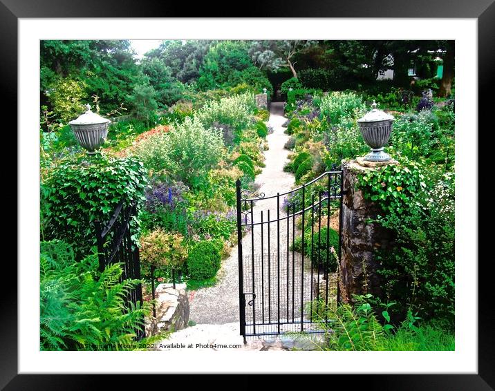 Garden at the Rathmullan Hotel Framed Mounted Print by Stephanie Moore