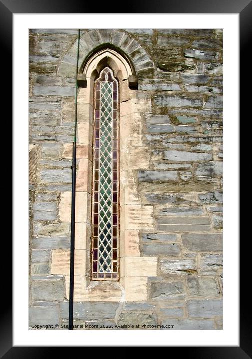 Narrow church window Framed Mounted Print by Stephanie Moore