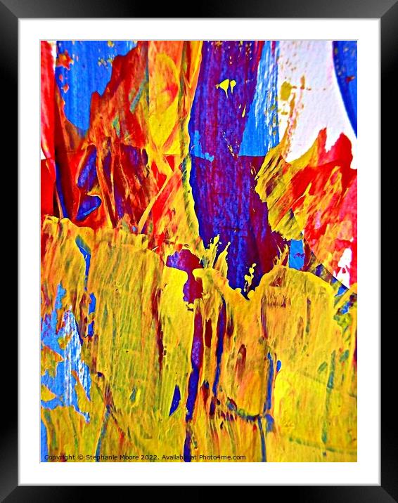 Abstract painting Framed Mounted Print by Stephanie Moore