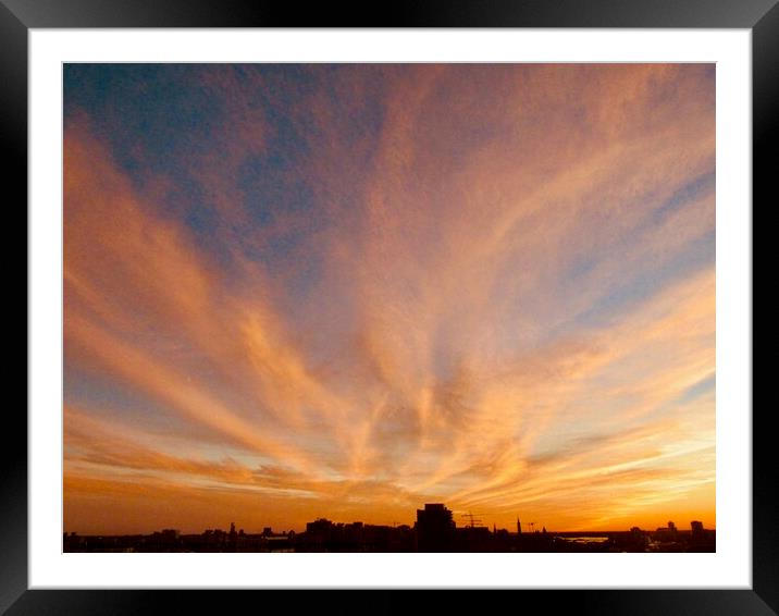 Sky cloud Framed Mounted Print by Stephanie Moore