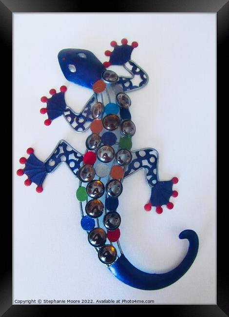 Colourful Lizard #1 Framed Print by Stephanie Moore