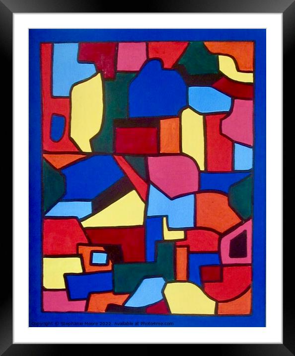 Just Colour #3 Framed Mounted Print by Stephanie Moore