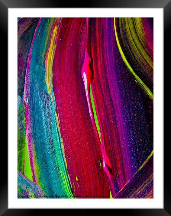 Abstract 487 Framed Mounted Print by Stephanie Moore