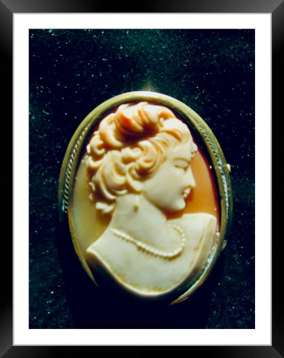 Victorian Cameo Framed Mounted Print by Stephanie Moore