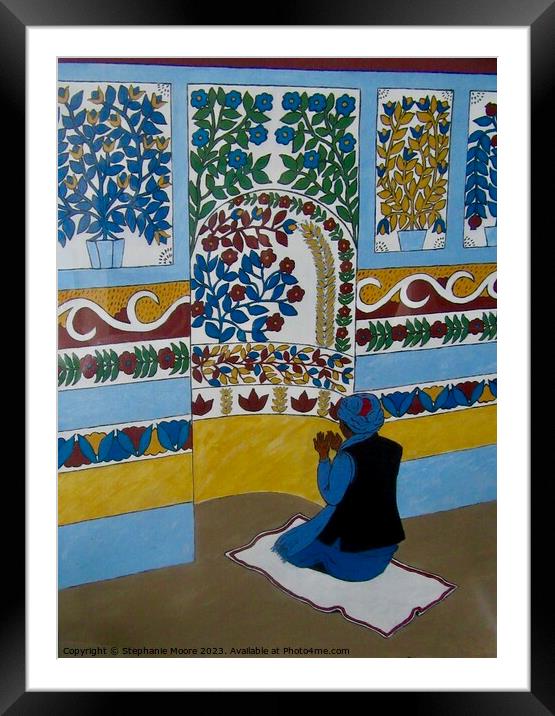 Afghan Mosque Framed Mounted Print by Stephanie Moore
