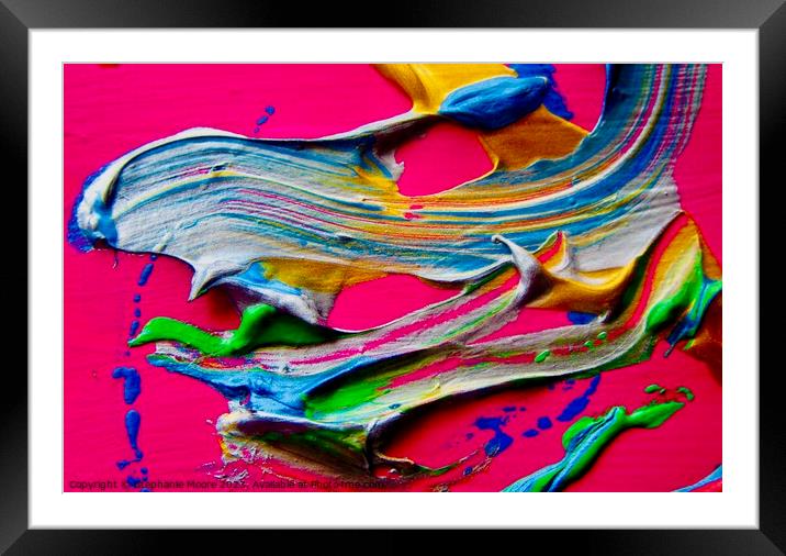 Abstract 256 Framed Mounted Print by Stephanie Moore