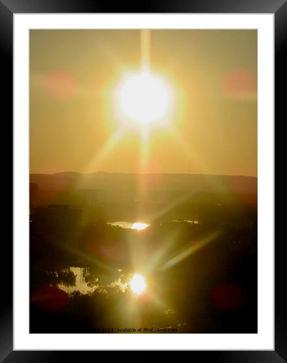 Three suns Framed Mounted Print by Stephanie Moore
