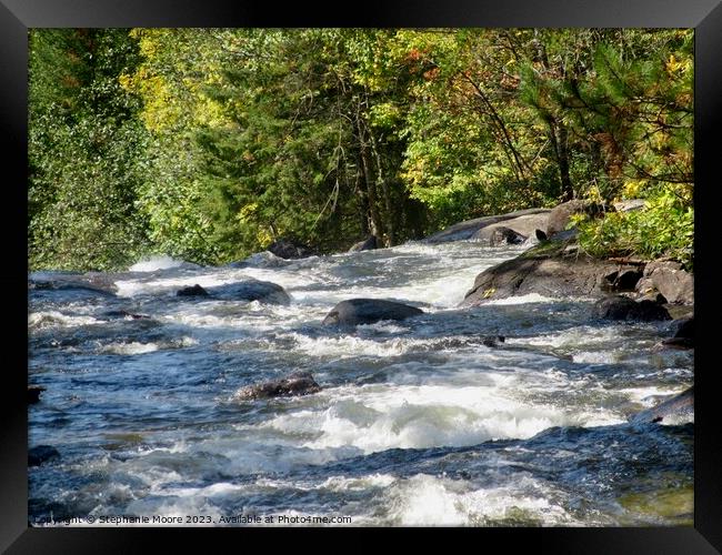 Rushing River Framed Print by Stephanie Moore