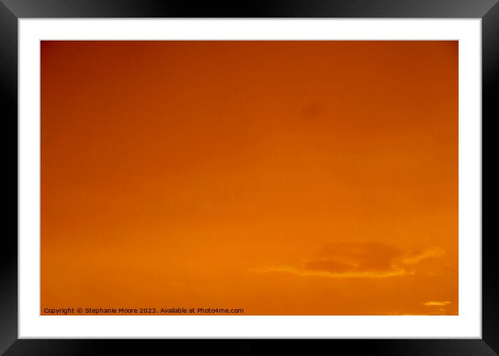 Sunset Framed Mounted Print by Stephanie Moore