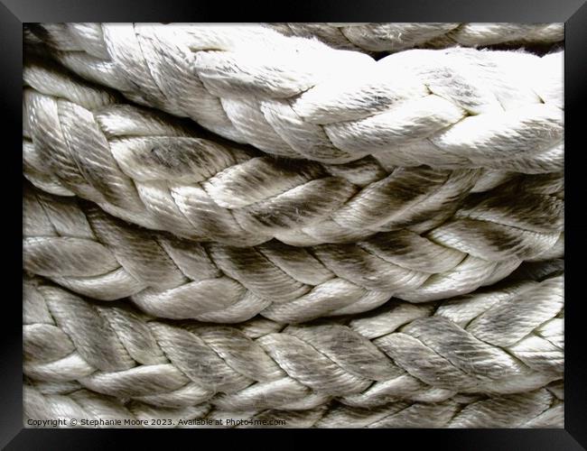 Coiled ropes Framed Print by Stephanie Moore
