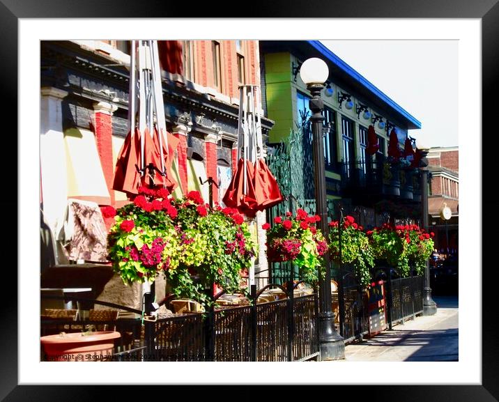 Byward Market Pubs Framed Mounted Print by Stephanie Moore