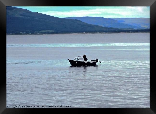 Solitary fisherman Framed Print by Stephanie Moore