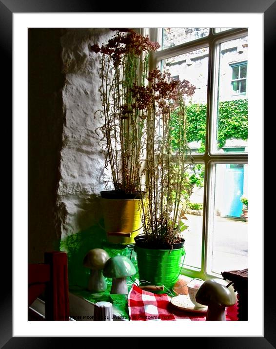 Tearoom Window #1 Framed Mounted Print by Stephanie Moore