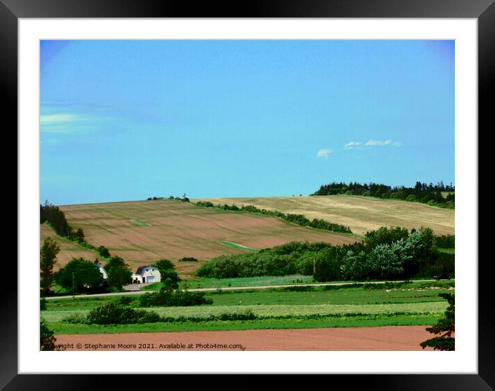 Rolling hills of Prince Edward Island Framed Mounted Print by Stephanie Moore