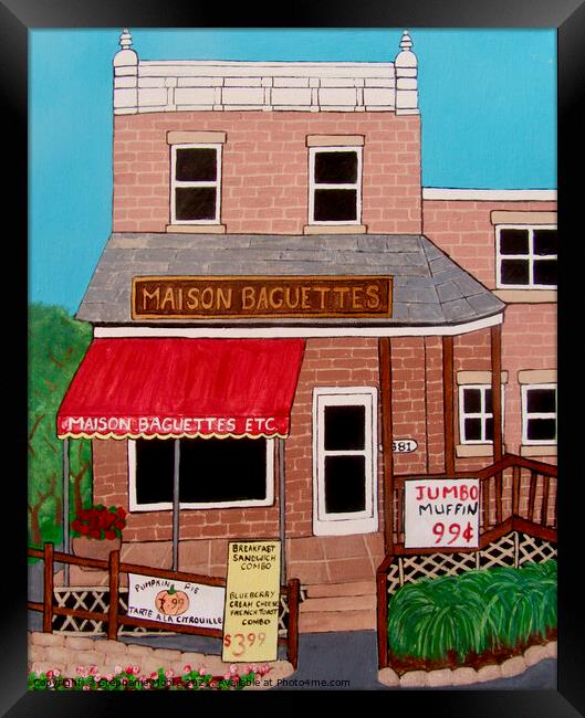 Maison Baguettes Framed Print by Stephanie Moore