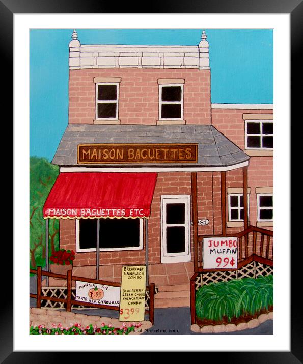 Maison Baguettes Framed Mounted Print by Stephanie Moore