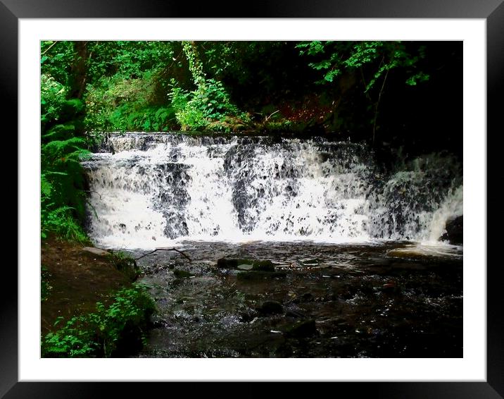 Glencar Falls Framed Mounted Print by Stephanie Moore