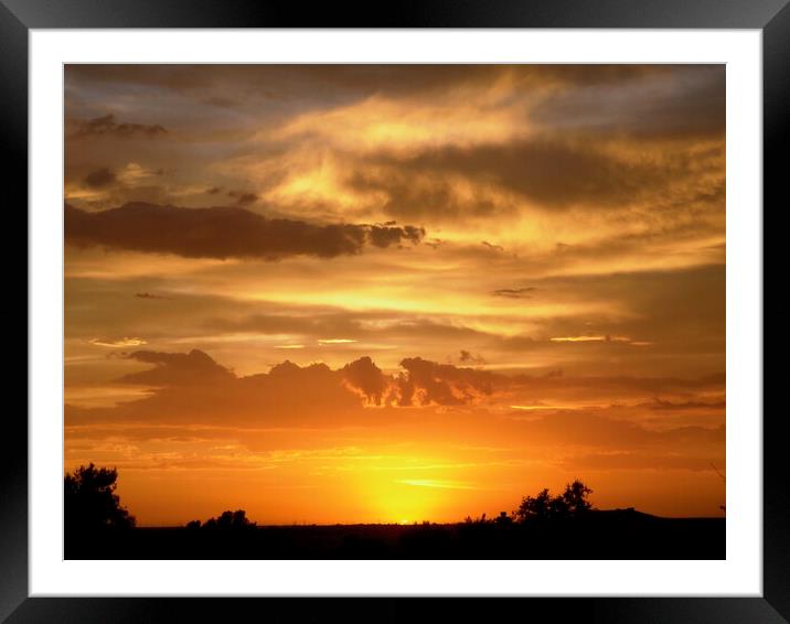 California Sunset Framed Mounted Print by Stephanie Moore