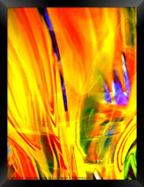 Abstract 10311 Framed Print by Stephanie Moore