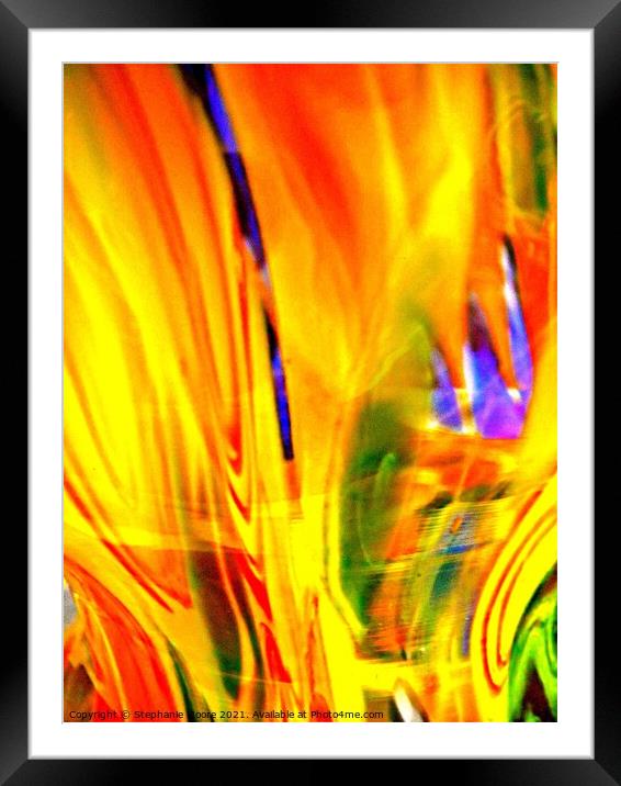 Abstract 10311 Framed Mounted Print by Stephanie Moore