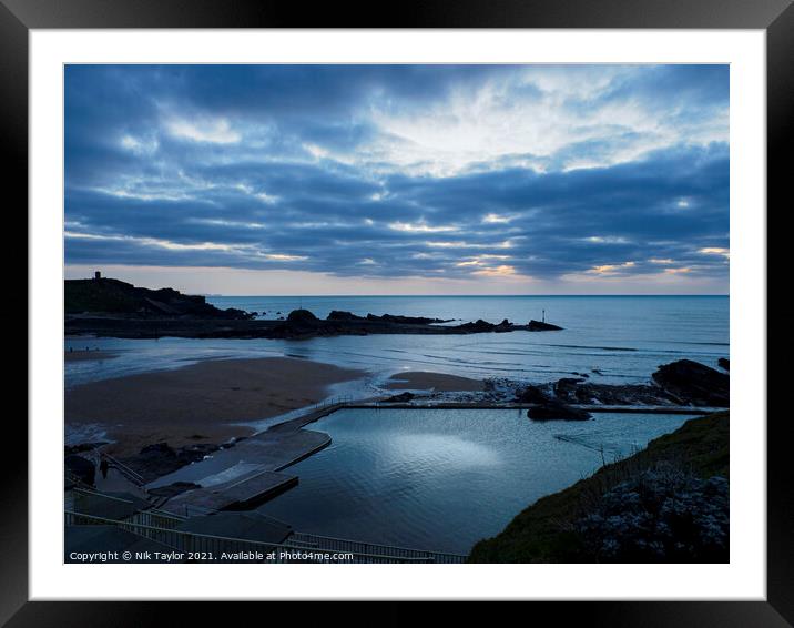 Sky cloud Framed Mounted Print by Nik Taylor