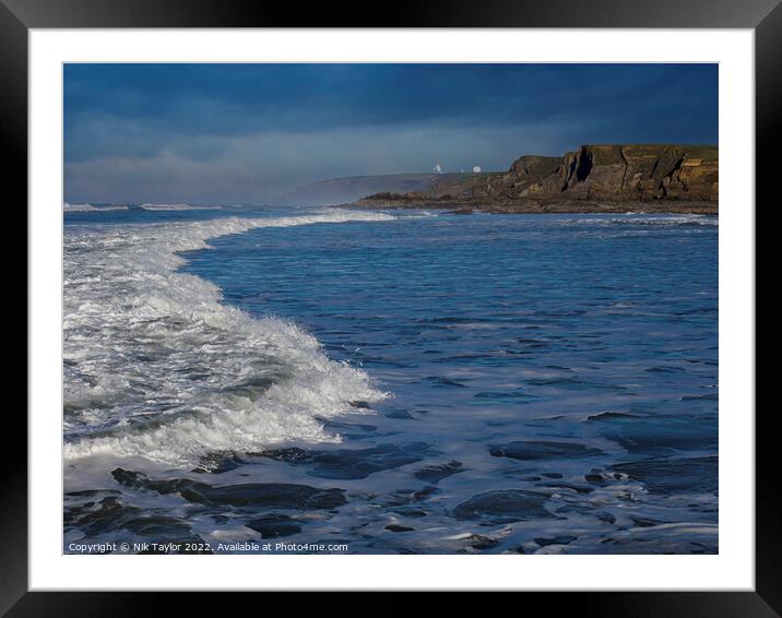 Along the coast Framed Mounted Print by Nik Taylor