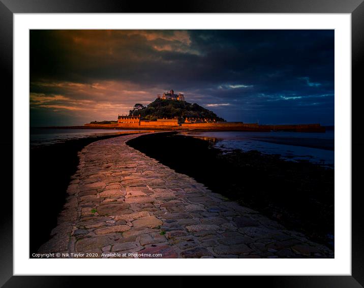 St Michael's Mount Cornwall Framed Mounted Print by Nik Taylor