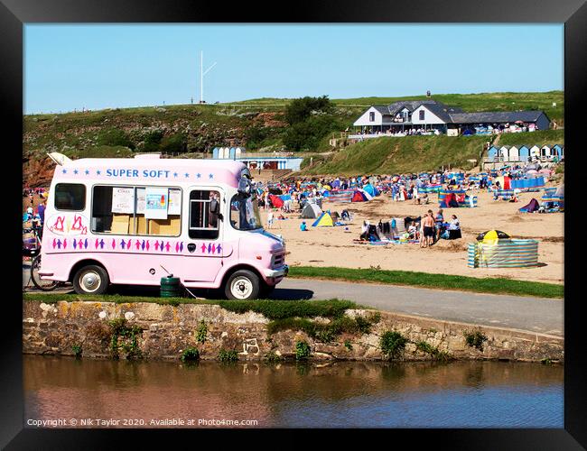 Summerleaze Beach, Bude, Cornwall Framed Print by Nik Taylor