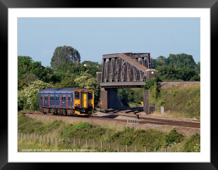First Great Western train Framed Mounted Print by Nik Taylor