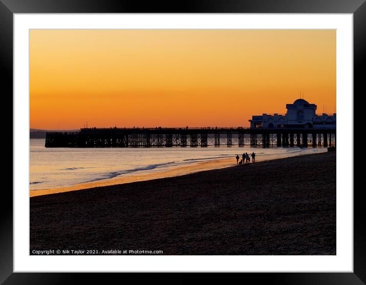 South Parade Pier, Southsea Framed Mounted Print by Nik Taylor