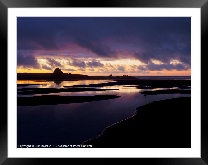 Cornish sunset  Framed Mounted Print by Nik Taylor