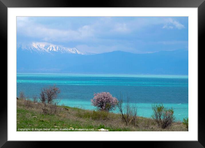 Lake Egirdir at Isparta Turkey in Springtime Framed Mounted Print by Engin Sezer