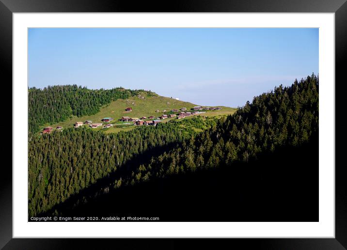 View of The Sal Plateau at Rize Turkey Framed Mounted Print by Engin Sezer