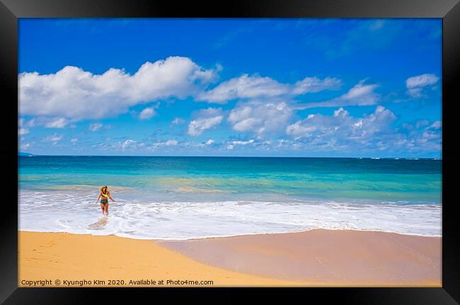 Maui Baldwin Beach Framed Print by Kyungho Kim