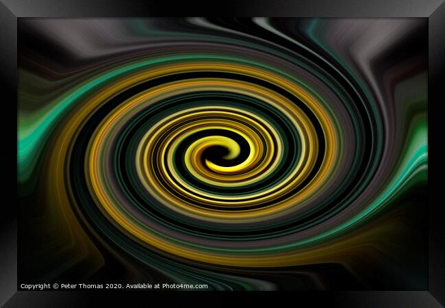 Swirl #5 Framed Print by Peter Thomas