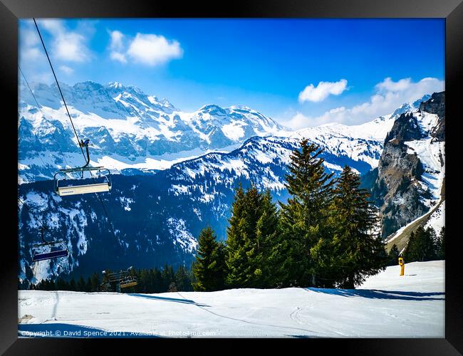 Heading into Switzerland  Framed Print by David Spence