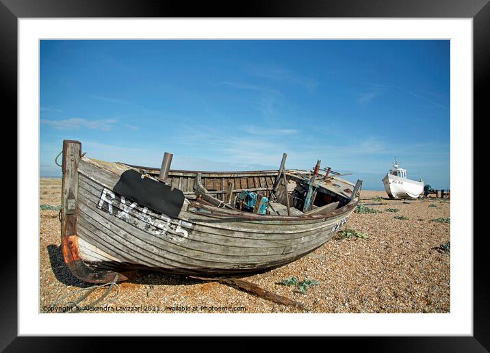 Relics in Dungeness  Framed Mounted Print by Alexandra Lavizzari