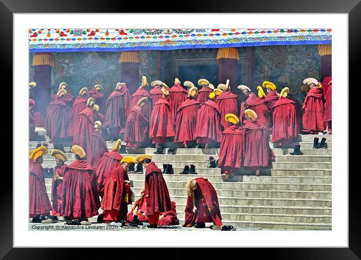 In Labrang Monastery Framed Mounted Print by Alexandra Lavizzari