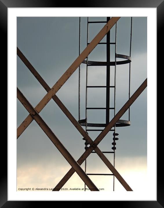 Rusty Staircase Framed Mounted Print by Alexandra Lavizzari