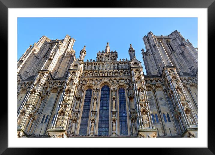 Wells Cathedral Framed Mounted Print by Alexandra Lavizzari