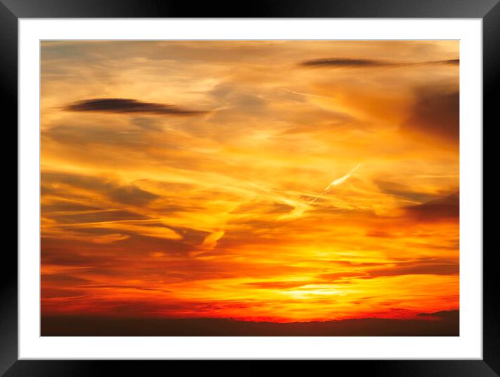 Sunset over the Welsh hills Framed Mounted Print by Rory Hailes